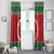 Personalized Hawaii Christmas Window Curtain Tiki Santa Mele Kalikimaka