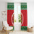 Personalized Hawaii Christmas Window Curtain Tiki Santa Mele Kalikimaka