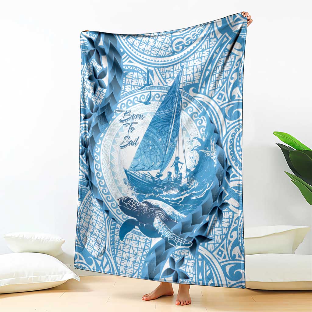 New Zealand Sailing Blanket Aotearoa Yacht Racing - Born To Sail LT14 - Polynesian Pride