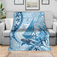 New Zealand Sailing Blanket Aotearoa Yacht Racing - Born To Sail LT14 - Polynesian Pride