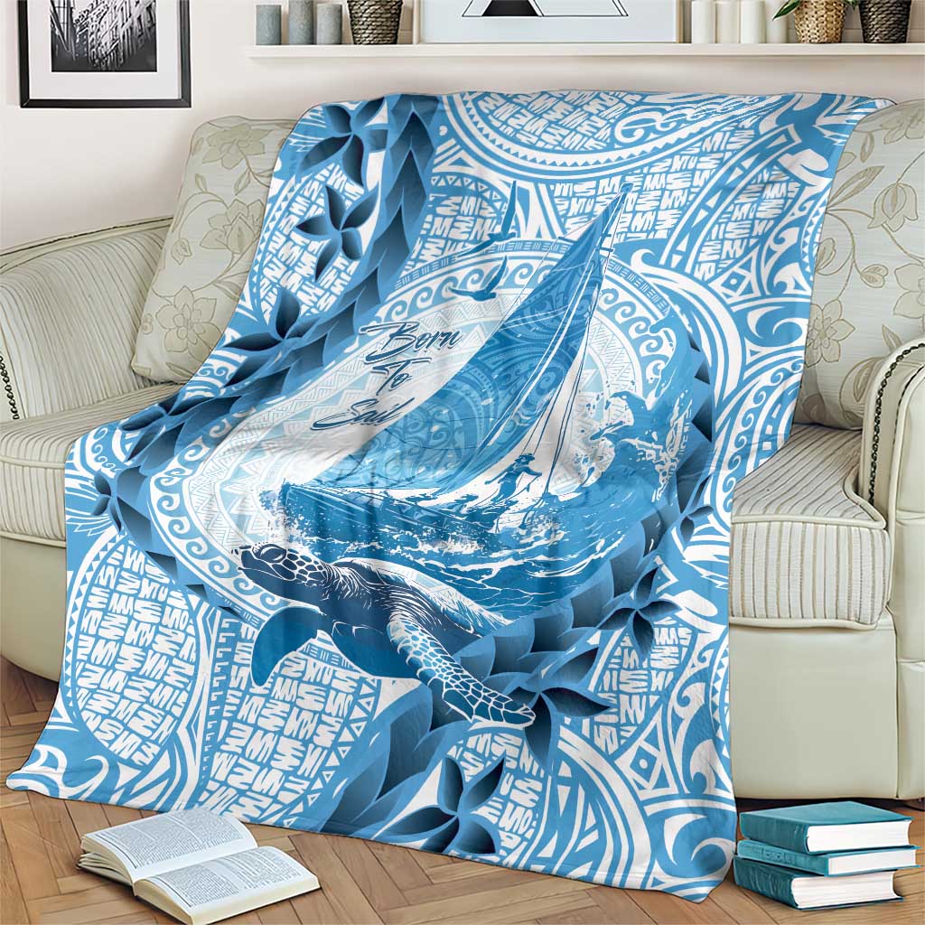 New Zealand Sailing Blanket Aotearoa Yacht Racing - Born To Sail LT14 - Polynesian Pride