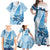 New Zealand Saling Family Matching Off Shoulder Maxi Dress and Hawaiian Shirt Aotearoa Yacht Racing - Born To Sail