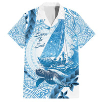 New Zealand Sailing Hawaiian Shirt Aotearoa Yacht Racing - Born To Sail LT14 Blue - Polynesian Pride