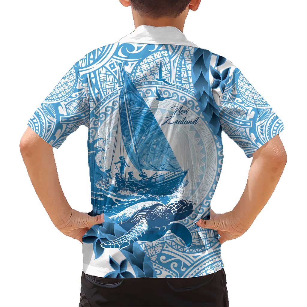New Zealand Sailing Hawaiian Shirt Aotearoa Yacht Racing - Born To Sail LT14 - Polynesian Pride