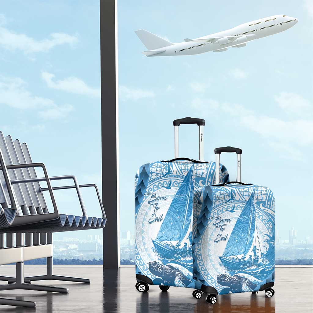 New Zealand Saling Luggage Cover Aotearoa Yacht Racing - Born To Sail