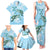 Personalised Polynesia Valentine's Day Family Matching Tank Maxi Dress and Hawaiian Shirt SeaTurtle Couple Polynesian - Fairy Sparkles Color