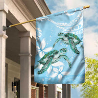 Polynesia Valentine's Day Garden Flag SeaTurtle Couple Polynesian - Fairy Sparkles Color LT14 House Flag Blue - Polynesian Pride