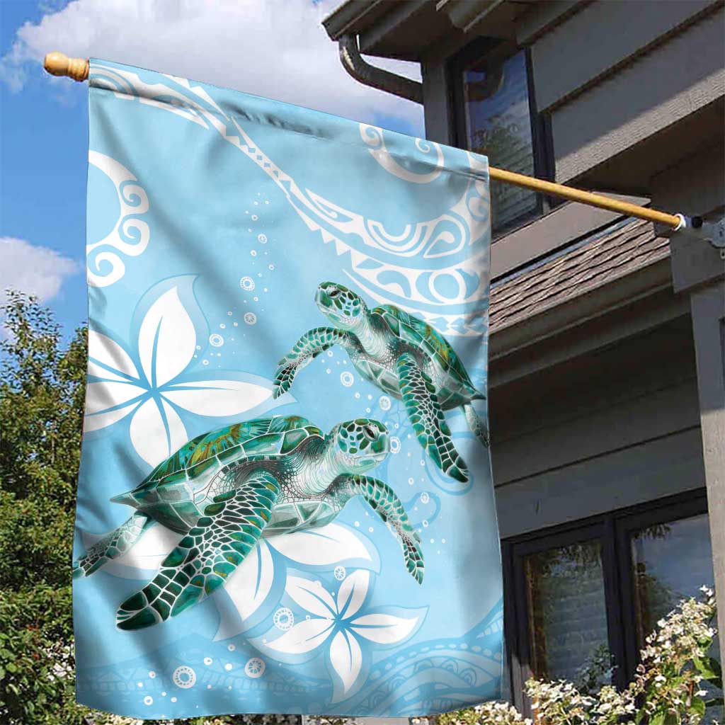 Polynesia Valentine's Day Garden Flag SeaTurtle Couple Polynesian - Fairy Sparkles Color LT14 - Polynesian Pride