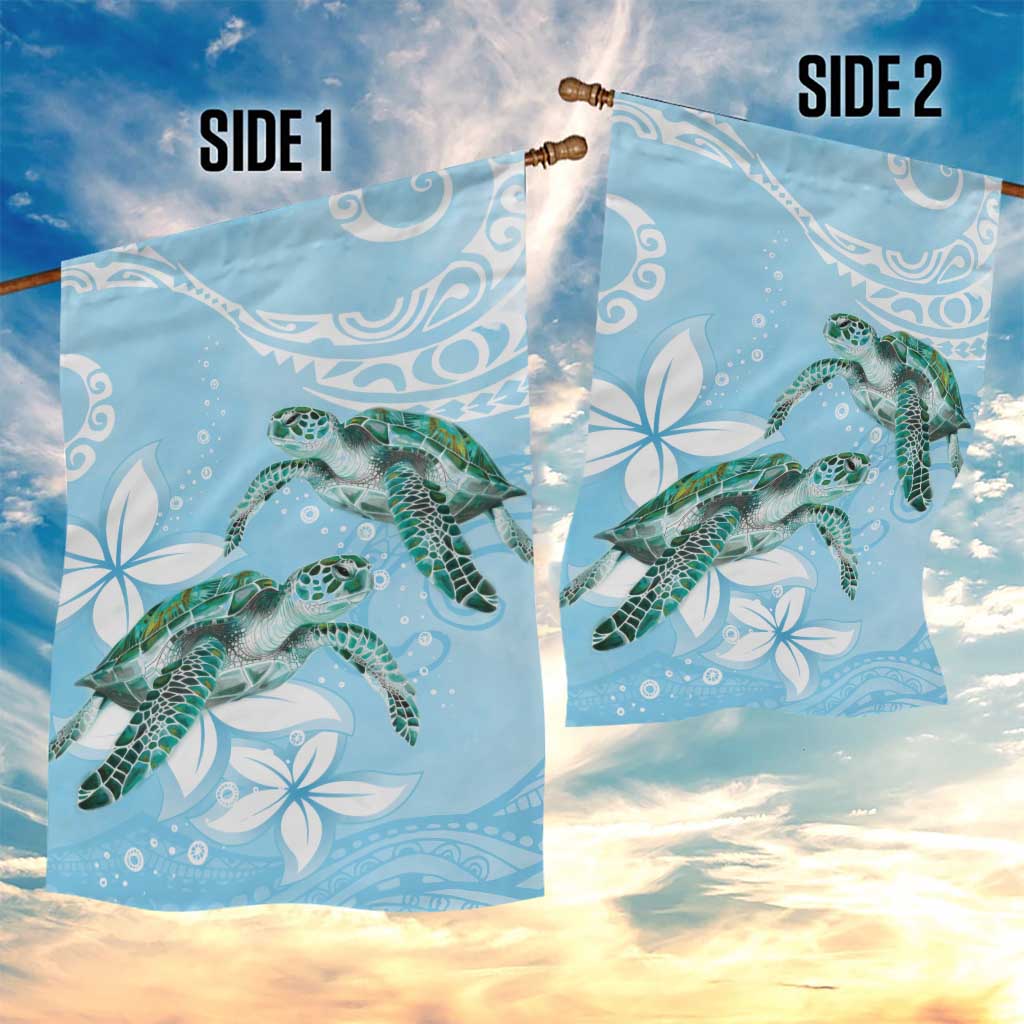 Polynesia Valentine's Day Garden Flag SeaTurtle Couple Polynesian - Fairy Sparkles Color LT14 - Polynesian Pride
