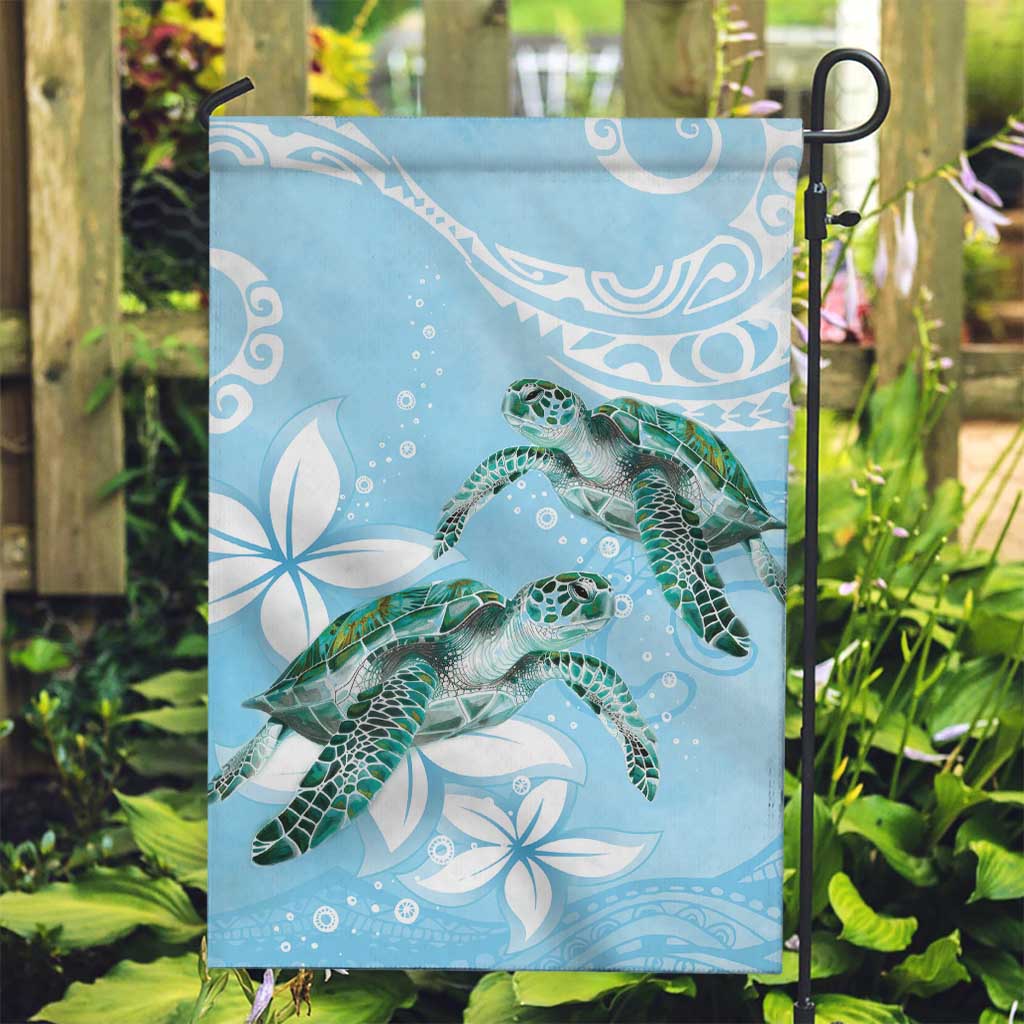 Polynesia Valentine's Day Garden Flag SeaTurtle Couple Polynesian - Fairy Sparkles Color LT14 Garden Flag Blue - Polynesian Pride