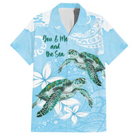 Personalised Polynesia Valentine's Day Hawaiian Shirt SeaTurtle Couple Polynesian - Fairy Sparkles Color LT14 Blue - Polynesian Pride