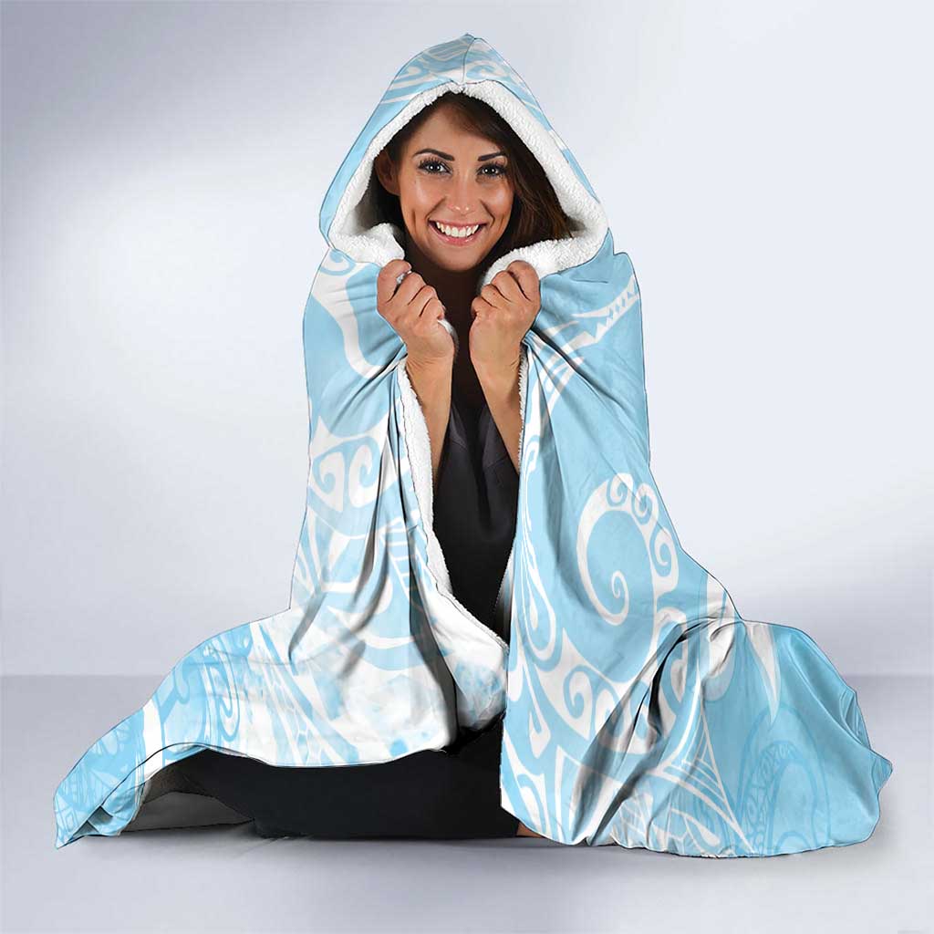 Polynesia Valentine's Day Hooded Blanket SeaTurtle Couple Polynesian - Fairy Sparkles Color LT14 - Polynesian Pride