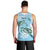 Personalised Polynesia Valentine's Day Men Tank Top SeaTurtle Couple Polynesian - Fairy Sparkles Color