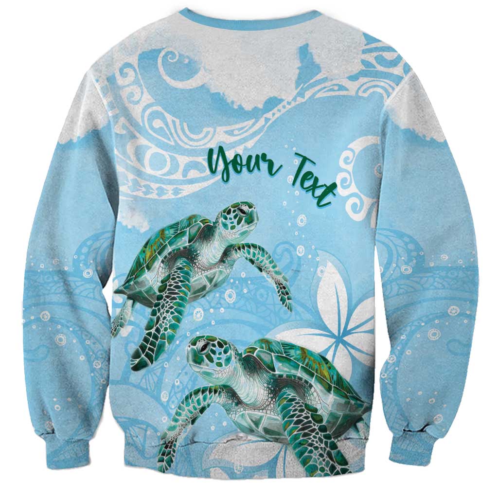 Personalised Polynesia Valentine's Day Sweatshirt SeaTurtle Couple Polynesian - Fairy Sparkles Color LT14 - Polynesian Pride