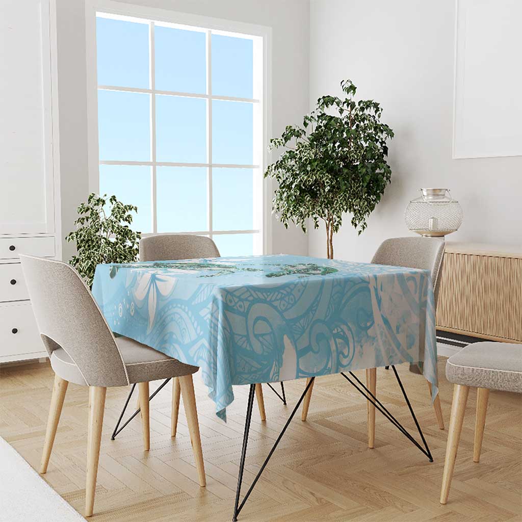 Polynesia Valentine's Day Tablecloth SeaTurtle Couple Polynesian - Fairy Sparkles Color LT14 - Polynesian Pride