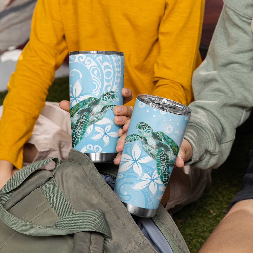 Personalised Polynesia Valentine's Day Tumbler Cup SeaTurtle Couple Polynesian - Fairy Sparkles Color LT14 - Polynesian Pride