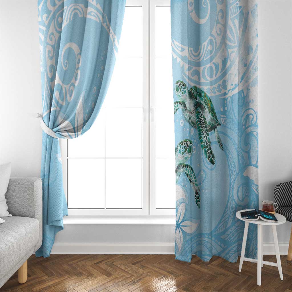 Polynesia Valentine's Day Window Curtain SeaTurtle Couple Polynesian - Fairy Sparkles Color LT14 - Polynesian Pride
