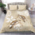 Happy Valentine's Day Polynesia Bedding Set SeaTurtle Couple Polynesian - Pollinate Color