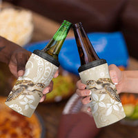 Happy Valentine's Day Polynesia 4 in 1 Can Cooler Tumbler SeaTurtle Couple Polynesian - Pollinate Color LT14 - Polynesian Pride