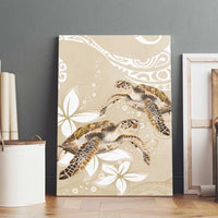 Happy Valentine's Day Polynesia Canvas Wall Art SeaTurtle Couple Polynesian - Pollinate Color LT14 - Polynesian Pride