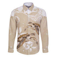 Happy Valentine's Day Polynesia Family Matching Tank Maxi Dress and Hawaiian Shirt SeaTurtle Couple Polynesian - Pollinate Color