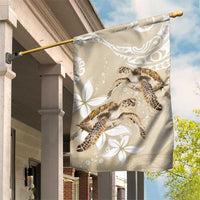 Happy Valentine's Day Polynesia Garden Flag SeaTurtle Couple Polynesian - Pollinate Color LT14 House Flag Beige - Polynesian Pride
