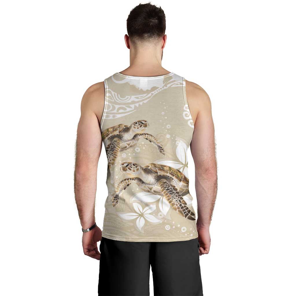 Happy Valentine's Day Polynesia Men Tank Top SeaTurtle Couple Polynesian - Pollinate Color LT14 - Polynesian Pride