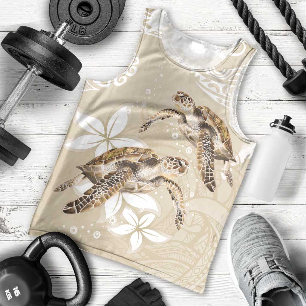 Happy Valentine's Day Polynesia Men Tank Top SeaTurtle Couple Polynesian - Pollinate Color LT14 - Polynesian Pride