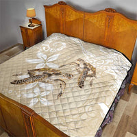 Happy Valentine's Day Polynesia Quilt SeaTurtle Couple Polynesian - Pollinate Color