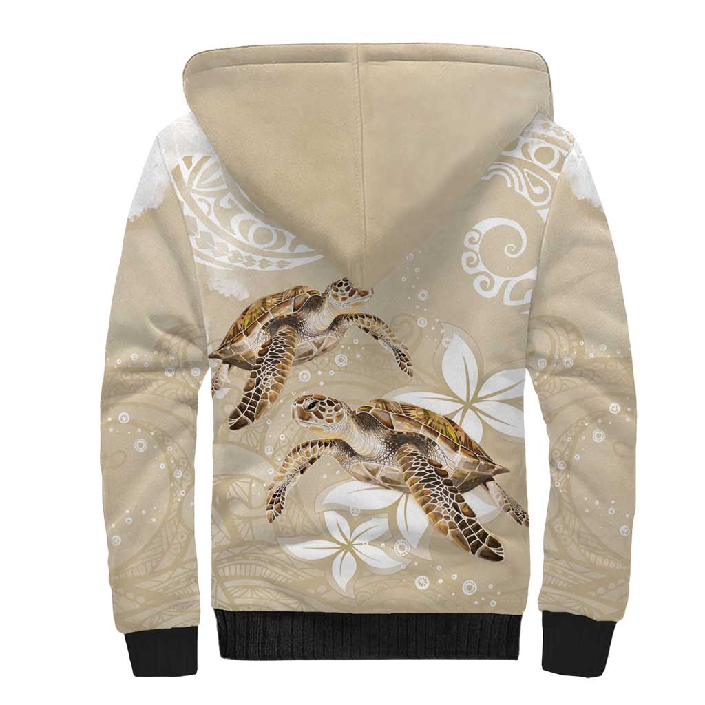 Happy Valentine's Day Polynesia Sherpa Hoodie SeaTurtle Couple Polynesian - Pollinate Color LT14 - Polynesian Pride