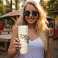 Happy Valentine's Day Polynesia Skinny Tumbler SeaTurtle Couple Polynesian - Pollinate Color