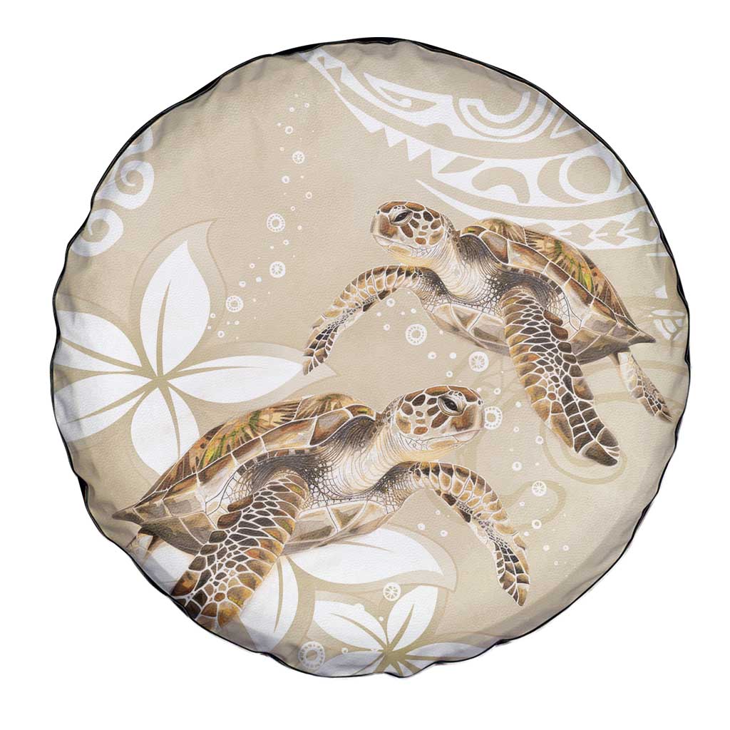 Happy Valentine's Day Polynesia Spare Tire Cover SeaTurtle Couple Polynesian - Pollinate Color LT14 - Polynesian Pride