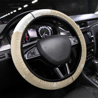 Happy Valentine's Day Polynesia Steering Wheel Cover SeaTurtle Couple Polynesian - Pollinate Color LT14 Universal Fit Beige - Polynesian Pride