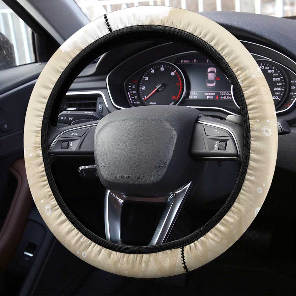 Happy Valentine's Day Polynesia Steering Wheel Cover SeaTurtle Couple Polynesian - Pollinate Color LT14 - Polynesian Pride