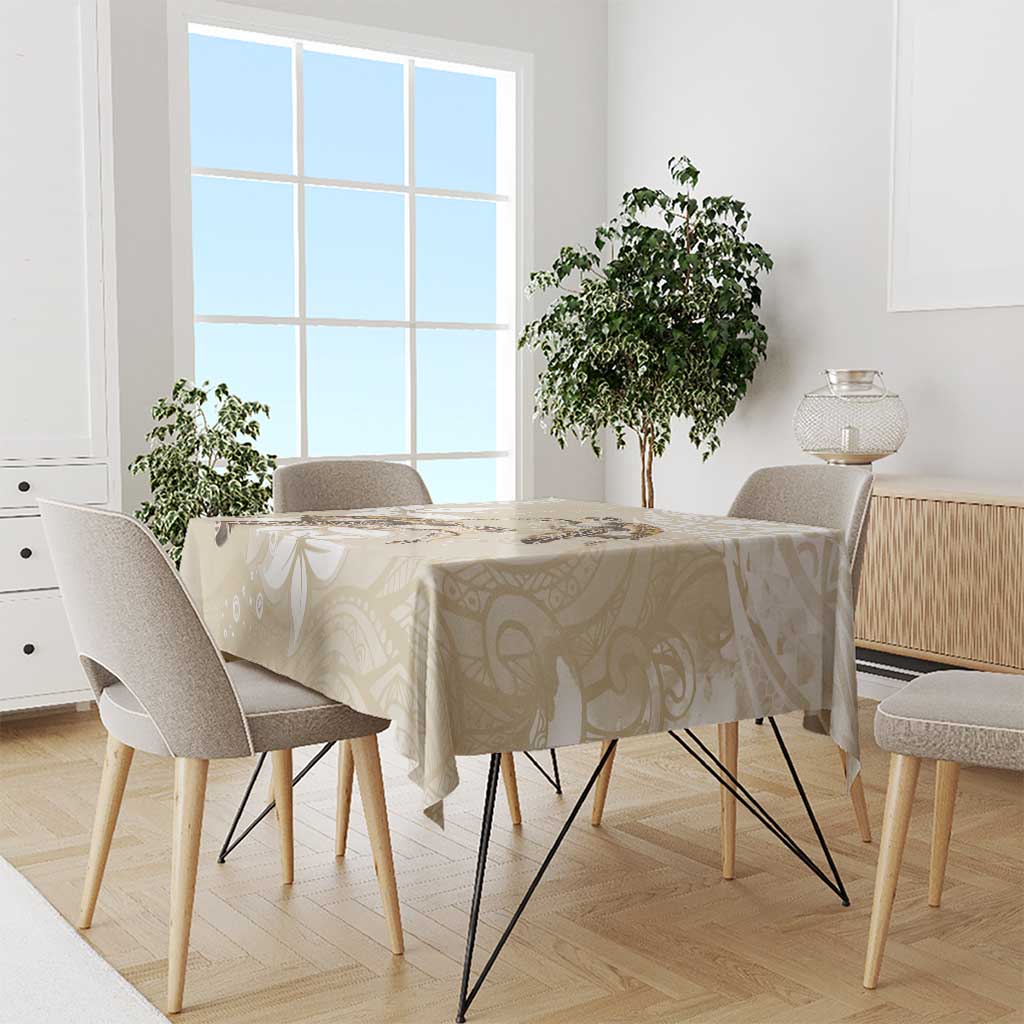 Happy Valentine's Day Polynesia Tablecloth SeaTurtle Couple Polynesian - Pollinate Color LT14 - Polynesian Pride