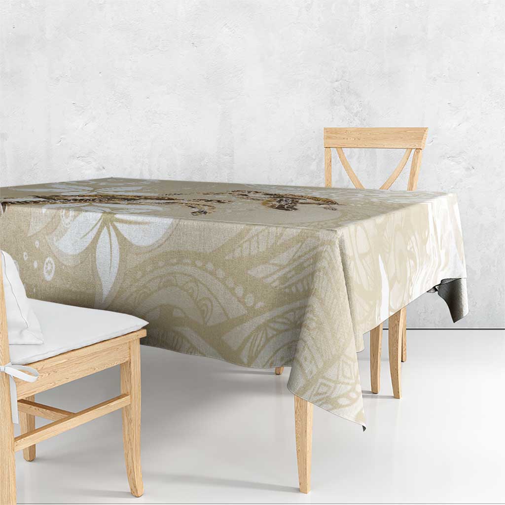 Happy Valentine's Day Polynesia Tablecloth SeaTurtle Couple Polynesian - Pollinate Color LT14 - Polynesian Pride