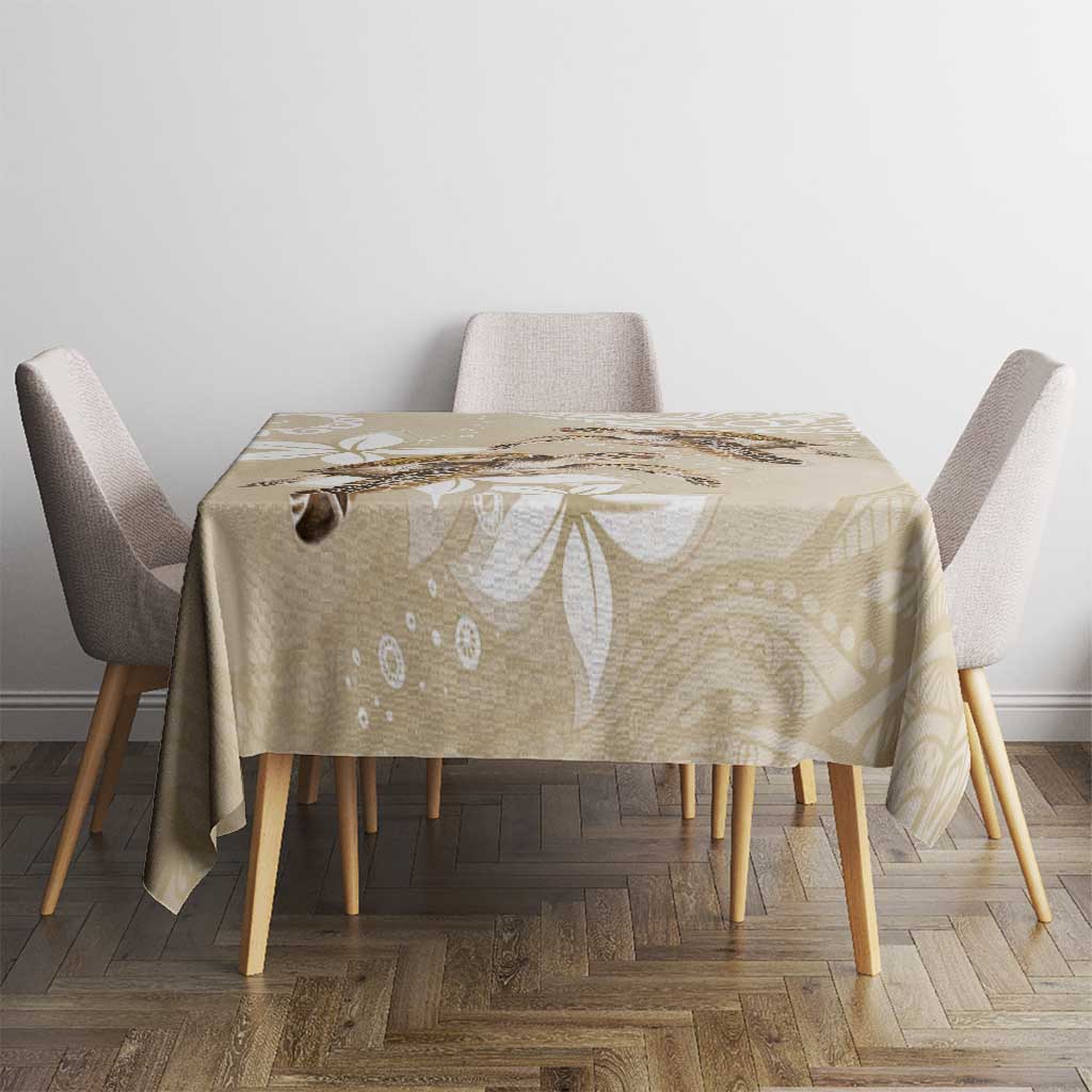 Happy Valentine's Day Polynesia Tablecloth SeaTurtle Couple Polynesian - Pollinate Color LT14 - Polynesian Pride