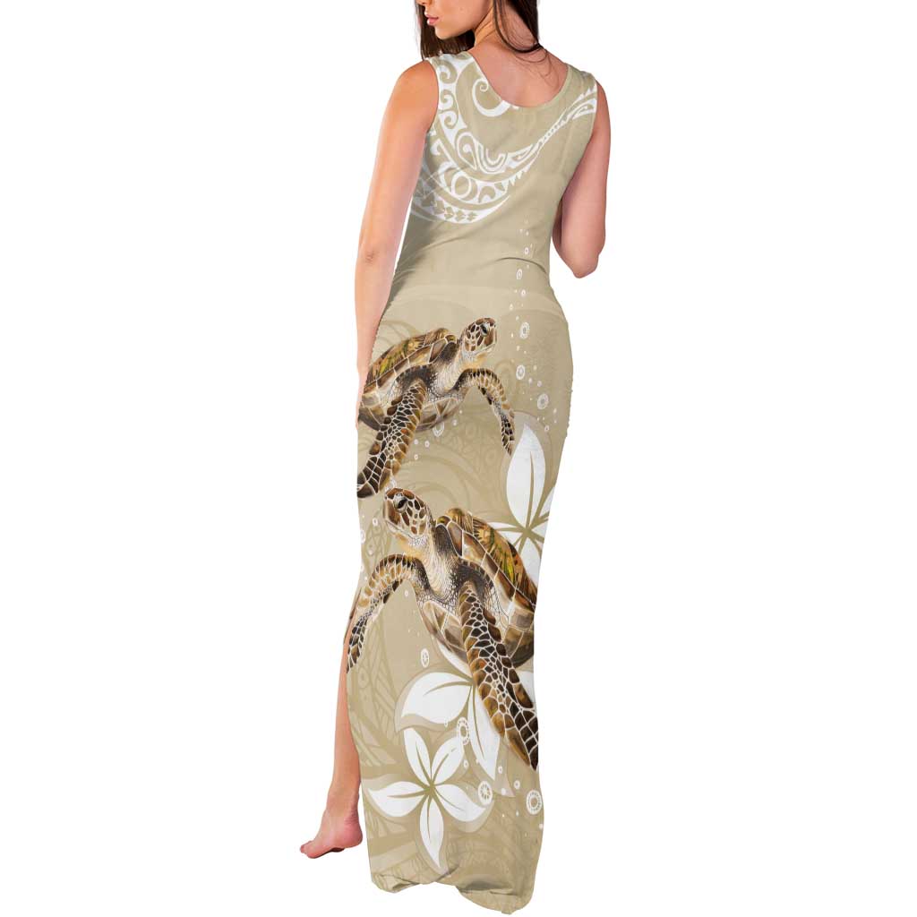 Happy Valentine's Day Polynesia Tank Maxi Dress SeaTurtle Couple Polynesian - Pollinate Color