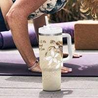 Happy Valentine's Day Polynesia Tumbler With Handle SeaTurtle Couple Polynesian - Pollinate Color LT14 - Polynesian Pride