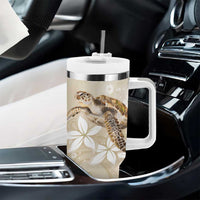 Happy Valentine's Day Polynesia Tumbler With Handle SeaTurtle Couple Polynesian - Pollinate Color LT14 - Polynesian Pride