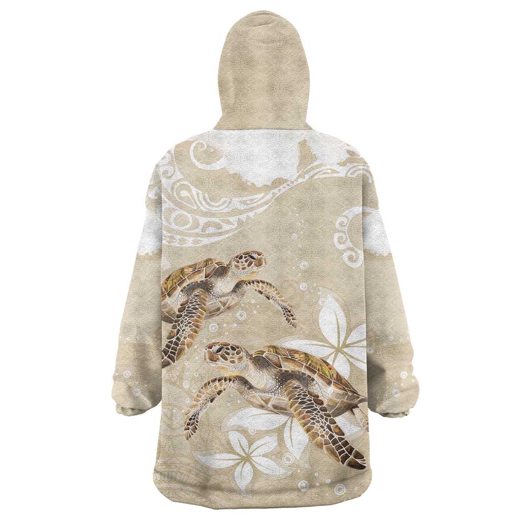 Happy Valentine's Day Polynesia Wearable Blanket Hoodie SeaTurtle Couple Polynesian - Pollinate Color LT14 - Polynesian Pride