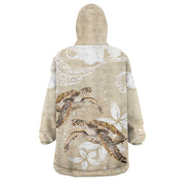 Happy Valentine's Day Polynesia Wearable Blanket Hoodie SeaTurtle Couple Polynesian - Pollinate Color LT14 - Polynesian Pride