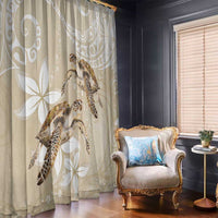 Happy Valentine's Day Polynesia Window Curtain SeaTurtle Couple Polynesian - Pollinate Color LT14 - Polynesian Pride