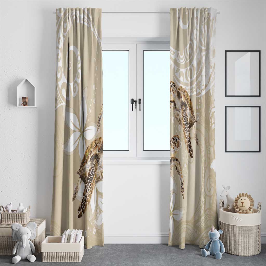 Happy Valentine's Day Polynesia Window Curtain SeaTurtle Couple Polynesian - Pollinate Color LT14 - Polynesian Pride