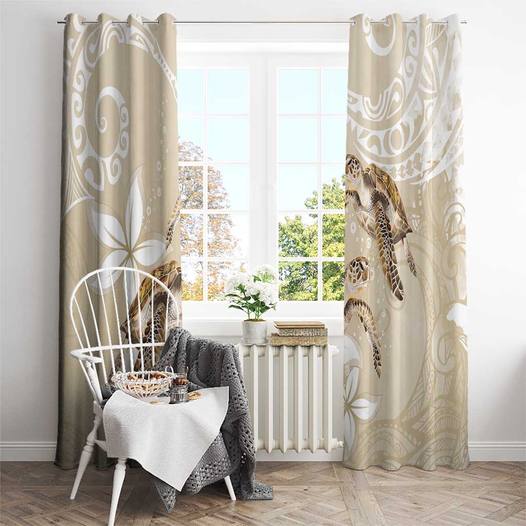 Happy Valentine's Day Polynesia Window Curtain SeaTurtle Couple Polynesian - Pollinate Color LT14 - Polynesian Pride