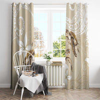 Happy Valentine's Day Polynesia Window Curtain SeaTurtle Couple Polynesian - Pollinate Color LT14 - Polynesian Pride