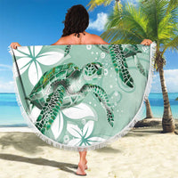 Happy Valentine's Day Polynesia Beach Blanket SeaTurtle Couple Polynesian - Green Lester Color LT14 - Polynesian Pride