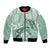 Happy Valentine's Day Polynesia Bomber Jacket SeaTurtle Couple Polynesian - Green Lester Color