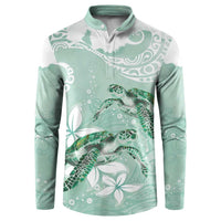 Happy Valentine's Day Polynesia Button Sweatshirt SeaTurtle Couple Polynesian - Green Lester Color LT14 Green - Polynesian Pride