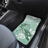 Happy Valentine's Day Polynesia Car Mats SeaTurtle Couple Polynesian - Green Lester Color LT14 - Polynesian Pride